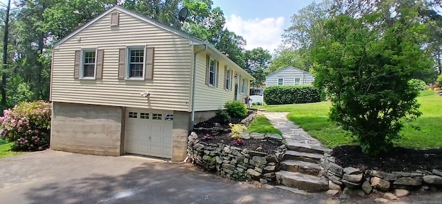 33 Bristol Dr, Canton, CT 06019 - view of property exterior with a yard and driveway