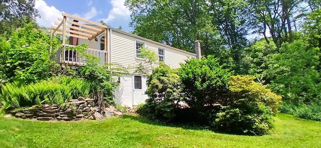 33 Bristol Dr, Canton, CT 06019 - view of property exterior with a lawn