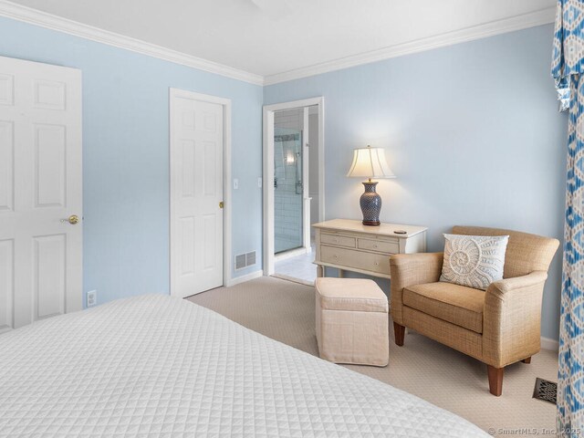 152 Hollyberry Rd, Bristol, CT 06010 - carpeted bedroom featuring crown molding and baseboards