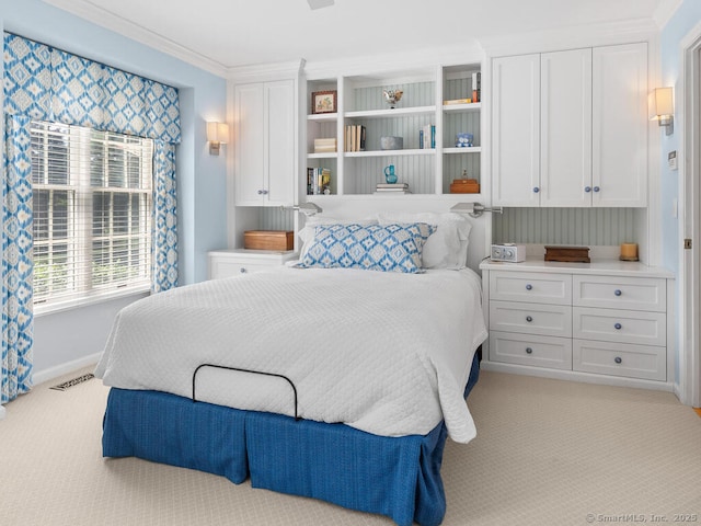 152 Hollyberry Rd, Bristol, CT 06010 - bedroom featuring light colored carpet and crown molding