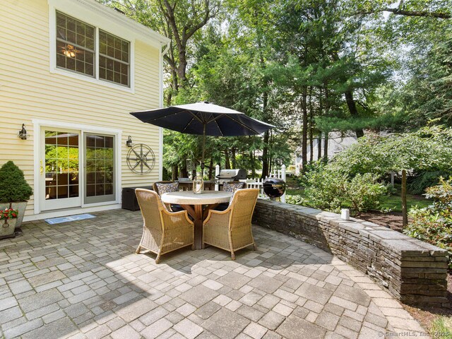 152 Hollyberry Rd, Bristol, CT 06010 - view of patio / terrace featuring outdoor dining space and a grill