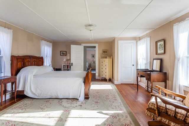 163 Lake Rd, Warren, CT 06754 - bedroom with hardwood / wood-style floors