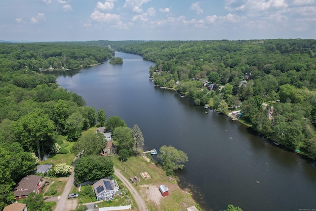 46 Bellamy Ln, Bethlehem, CT 06751 - aerial view of a heavily wooded area and a nearby body of water