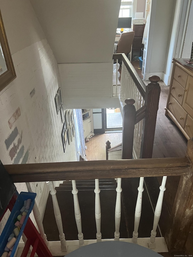 66 S 3rd St, Meriden, CT 06451 - staircase with wood finished floors