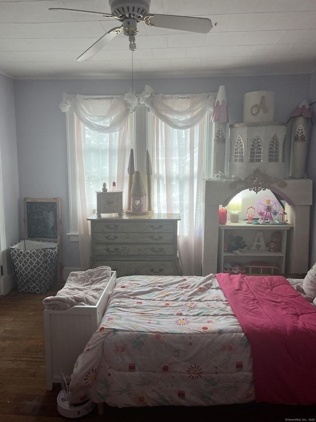 66 S 3rd St, Meriden, CT 06451 - bedroom featuring wood finished floors and a ceiling fan
