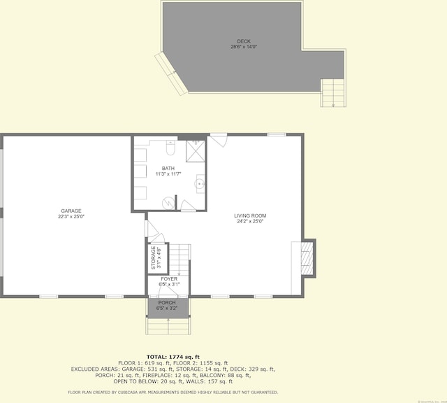 25 Meadow Dr, Ledyard, CT 06335 - floor plan / room layout