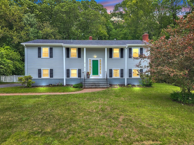 25 Meadow Dr, Ledyard, CT 06335 - raised ranch featuring a chimney