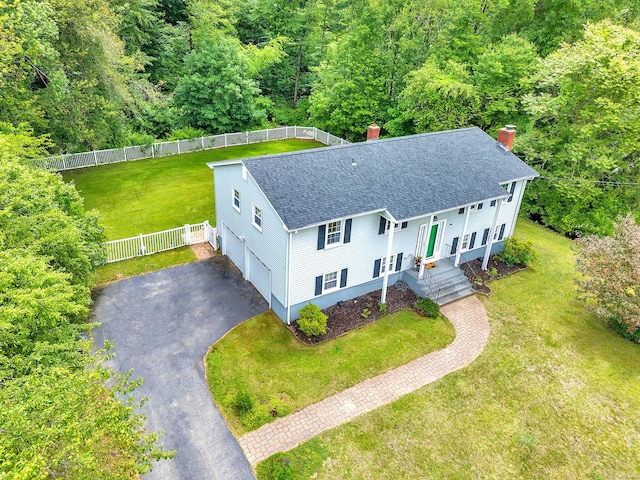 25 Meadow Dr, Ledyard, CT 06335 - aerial view of property and surrounding area with a forest