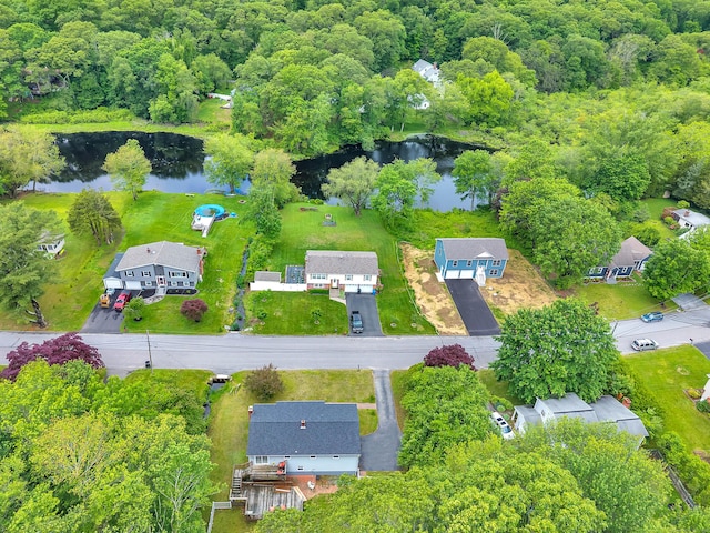 25 Meadow Dr, Ledyard, CT 06335 - aerial view of a nearby body of water and a forest