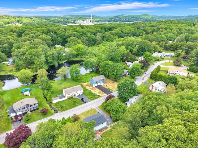 25 Meadow Dr, Ledyard, CT 06335 - bird's eye view of a forest and a large body of water
