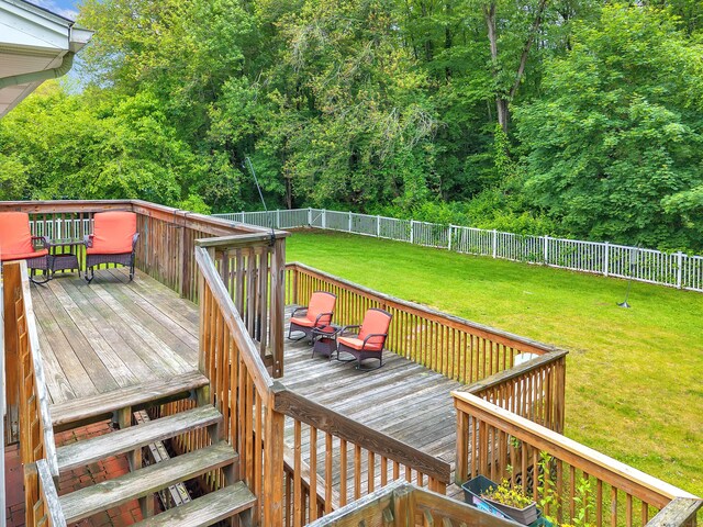 25 Meadow Dr, Ledyard, CT 06335 - view of wooden deck