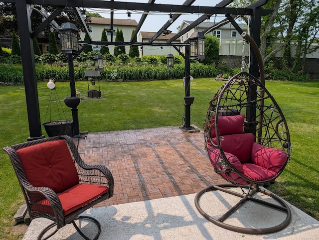 101 Chipper Rd, Waterbury, CT 06704 - view of patio / terrace with a pergola