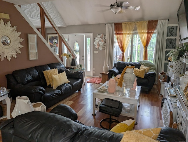 101 Chipper Rd, Waterbury, CT 06704 - living area with plenty of natural light, wood finished floors, and stairs