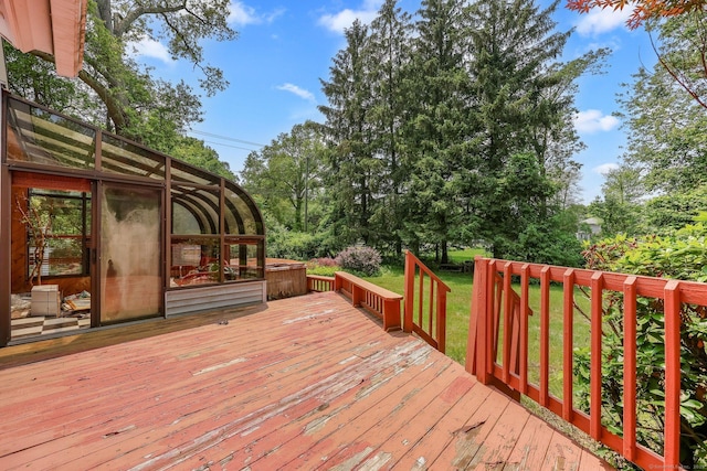 283 Derby Ave, Orange, CT 06477 - deck featuring a yard