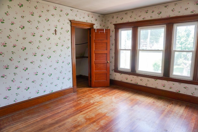47 Mountford St, Hartford, CT 06114 - spare room featuring wallpapered walls and light wood-style floors