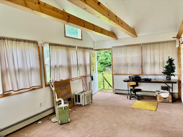 56 Clapboard Ridge Rd, Danbury, CT 06811 - sitting room featuring a baseboard heating unit and carpet