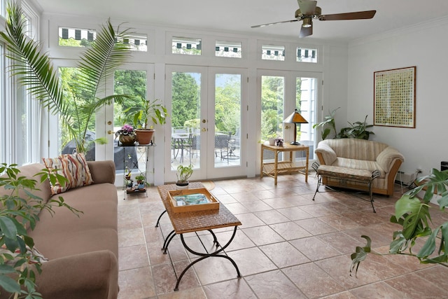 19 Orchard Ln, New Canaan, CT 06840 - sunroom with french doors