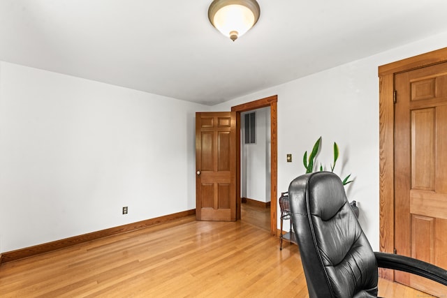 72 Westminster St, Hamden, CT 06518 - office area featuring light wood-style floors and baseboards