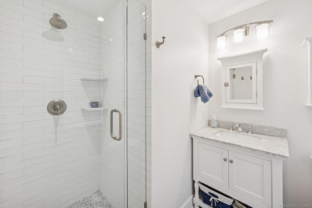 27 Waverly Rd, Darien, CT 06820 - bathroom featuring a stall shower and vanity
