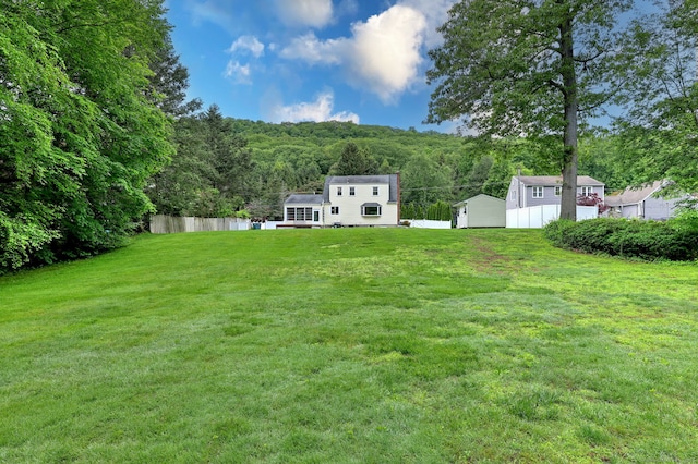 202 Mountain Rd, Cheshire, CT 06410 - view of yard with a view of trees