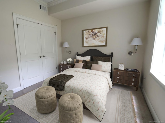 144 E Ave Apt B106, Norwalk, CT 06851 - carpeted bedroom with a closet and baseboards