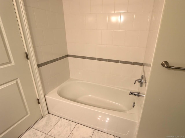 144 E Ave Apt B106, Norwalk, CT 06851 - full bathroom with  shower combination and tile patterned floors
