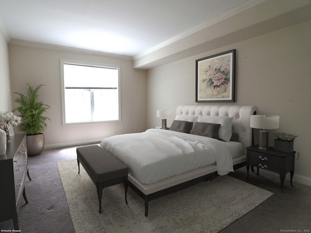 144 E Ave Apt B106, Norwalk, CT 06851 - bedroom featuring ornamental molding, carpet, and baseboards