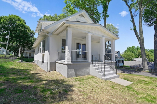 26 Mary St, Shelton, CT 06484 - view of front of home with ceiling fan and covered porch