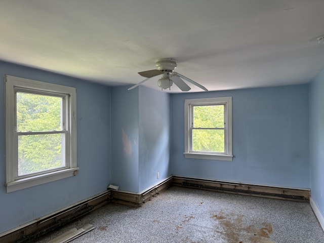 34 Buckingham Ave, Norwich, CT 06360 - spare room featuring a ceiling fan and baseboards