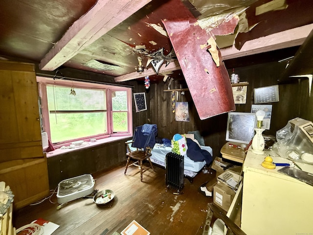 70 E Hill Rd, Canton, CT 06019 - bedroom featuring wood-type flooring and wood walls