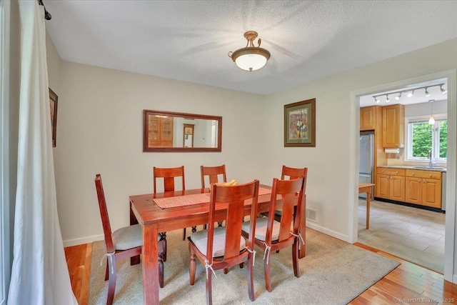 19 Oak Leaf Cir, Coventry, CT 06238 - dining room with light wood finished floors, track lighting, and baseboards
