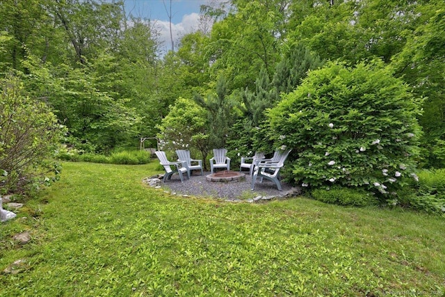19 Oak Leaf Cir, Coventry, CT 06238 - view of green lawn with a patio area