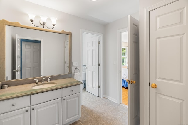 3 Autumn Ridge Rd, Newtown, CT 06470 - bathroom featuring tile patterned flooring, vanity, and baseboards