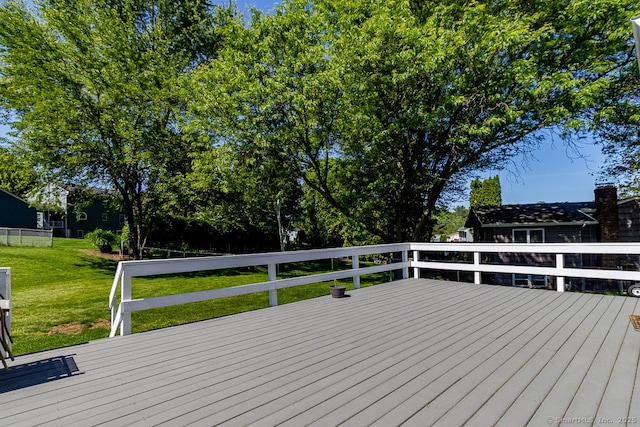 59 Valley Dr, Berlin, CT 06037 - wooden deck with a lawn
