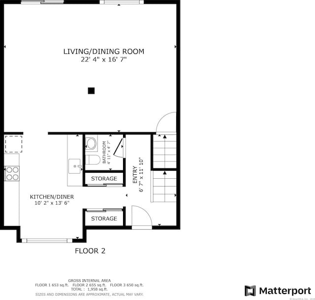 122 W Main St Apt E, Stafford, CT 06076 - floor plan / room layout