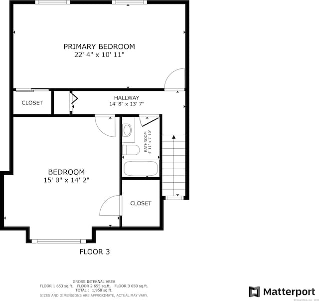 122 W Main St Apt E, Stafford, CT 06076 - property floor plan