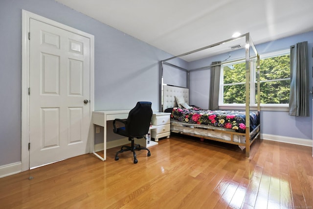 15 Oakledge Cir, Norwalk, CT 06854 - bedroom featuring light wood-type flooring and an office area