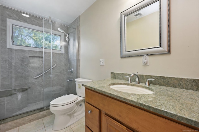 15 Oakledge Cir, Norwalk, CT 06854 - full bathroom with vanity, a shower stall, and tile patterned floors