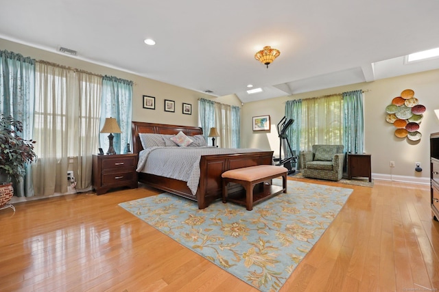 15 Oakledge Cir, Norwalk, CT 06854 - bedroom with light wood-style flooring and recessed lighting