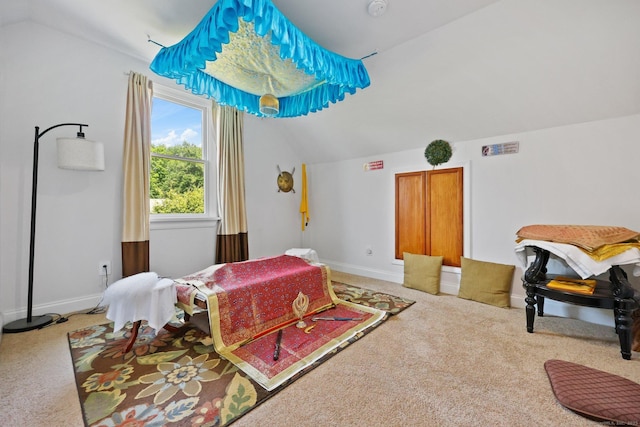 15 Oakledge Cir, Norwalk, CT 06854 - carpeted bedroom featuring vaulted ceiling and baseboards