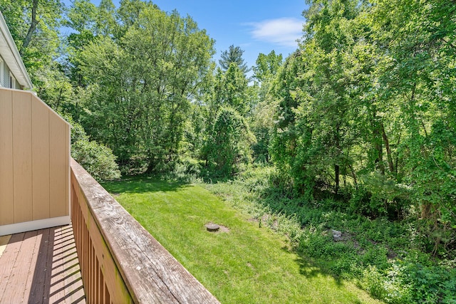 201 Baxter Rd Apt D, Mansfield, CT 06268 - view of green lawn featuring a balcony