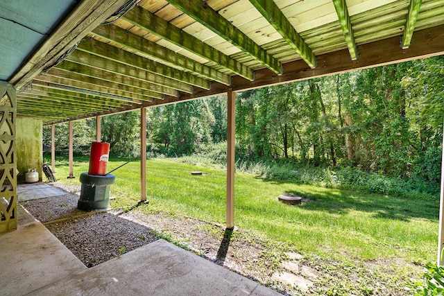 201 Baxter Rd Apt D, Mansfield, CT 06268 - view of grassy yard with a patio area