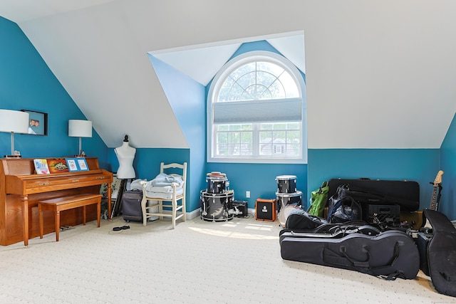 402 Jones Hill Rd, West Haven, CT 06516 - carpeted bedroom with vaulted ceiling