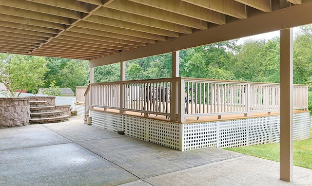 402 Jones Hill Rd, West Haven, CT 06516 - view of patio with a deck
