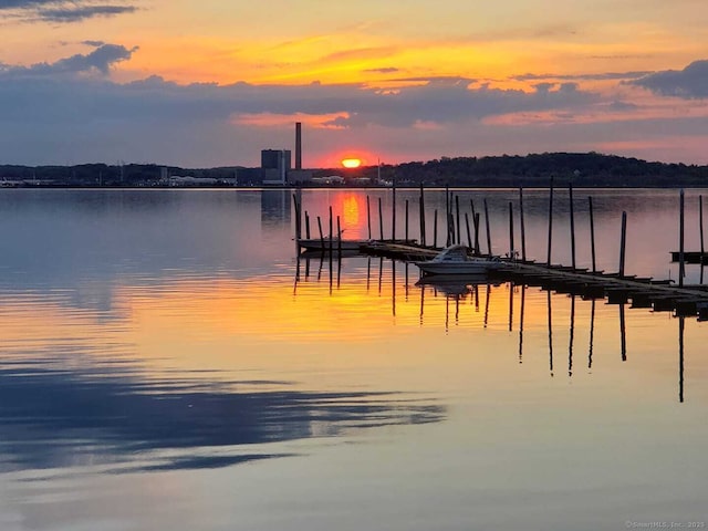 402 Jones Hill Rd, West Haven, CT 06516 - water view with a floating dock