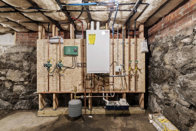 8 Wilson Ave, Waterford, CT 06375 - utility room with tankless water heater