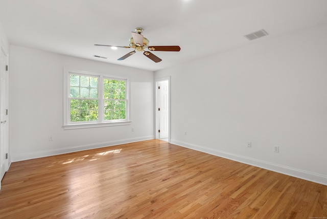 35 Hunting Ridge Rd, Easton, CT 06612 - empty room featuring baseboards, ceiling fan, and light wood-style flooring
