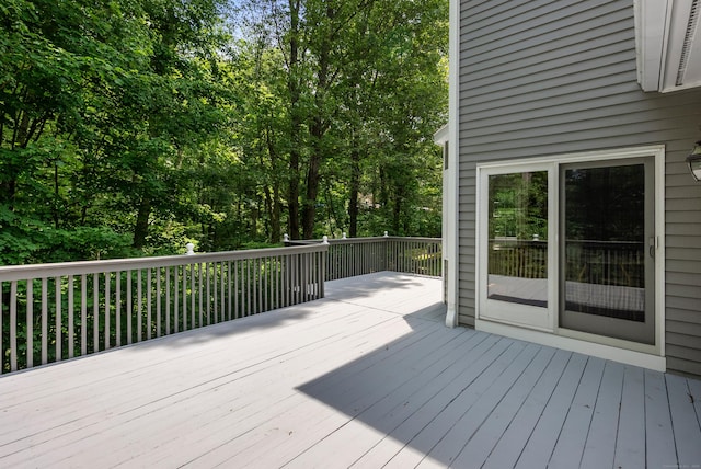 35 Hunting Ridge Rd, Easton, CT 06612 - view of wooden deck