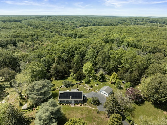 104 Quaker Farm Rd, Groton, CT 06355 - aerial view of property and surrounding area featuring a forest