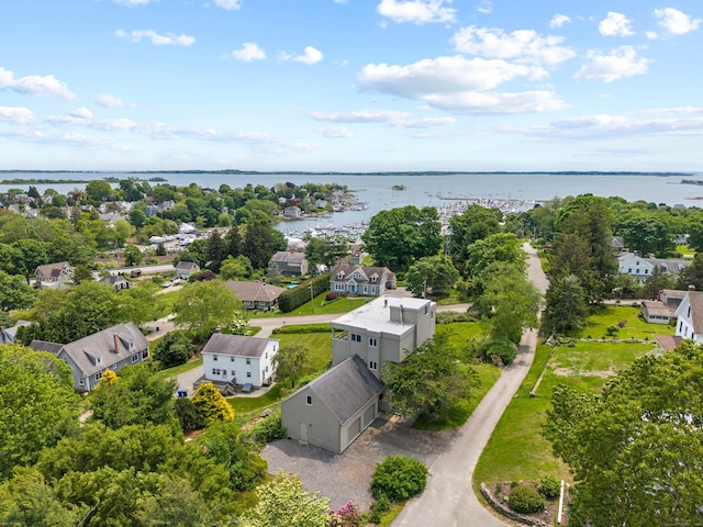 70 Prospect Hill Rd, Groton, CT 06340 - aerial view of residential area featuring a large body of water